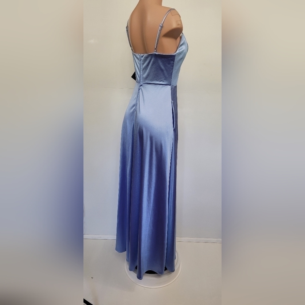 City Studios Satin Gown with Pockets - Picture 11 of 15